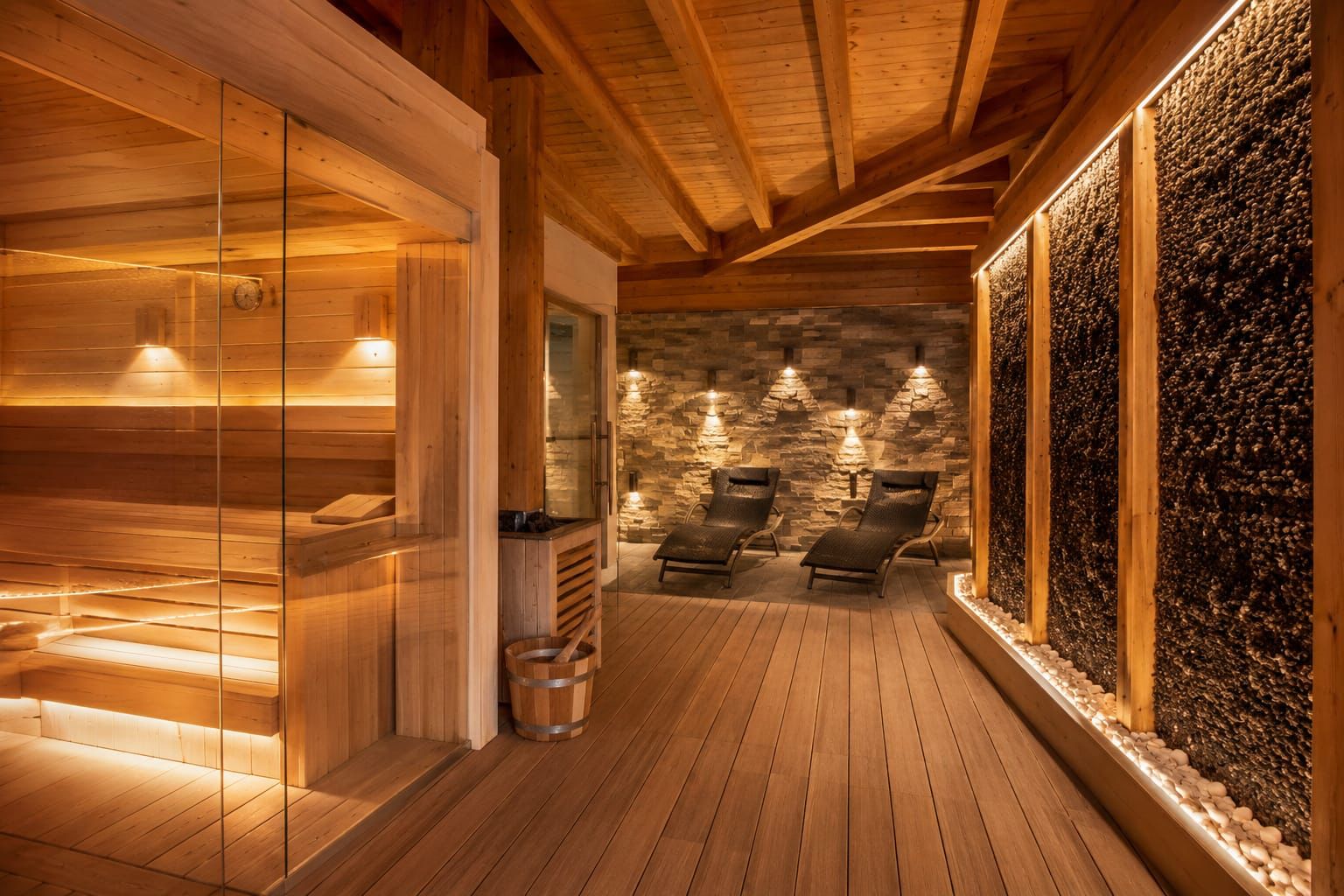 Sauna na wymiar — drewno i piec premium